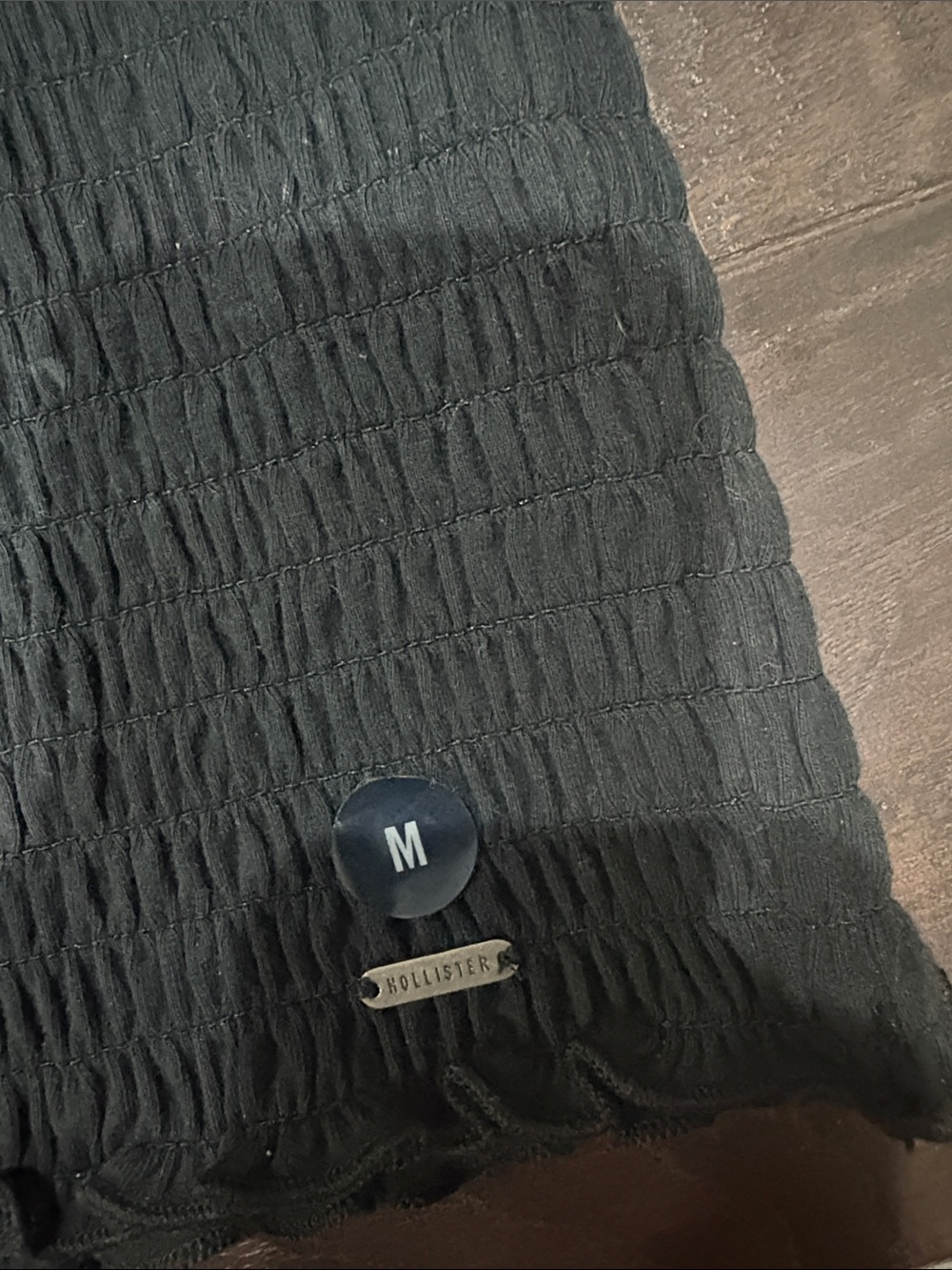 Hollister Black Smocked Tank - Picture 2 of 4